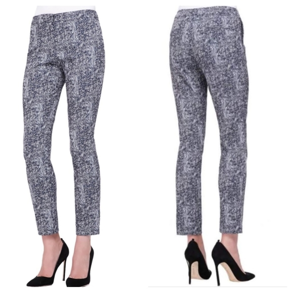 Lela Rose StretchCarolina Tweed Marmalade crop pants Size 6